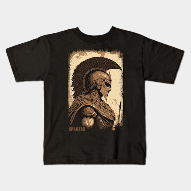 The Unconquerable Spartan Kids T-Shirt by Abili-Tees